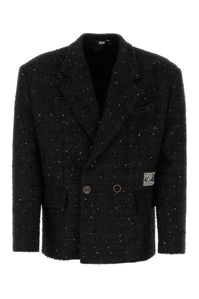 Gcds Tweed Blazer In Black