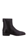 Lemaire Square-toe Leather Ankle Boots In Brown