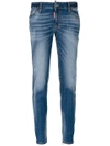 Dsquared2 Medium-waisted Twiggy Jeans In Blue