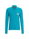 Hugo Boss Men's Boss X Nfl Long-sleeved Polo Shirt With Collaborative Branding In Dolphins Open Green