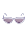 Loewe Purple Cat-eye Sunglasses In Shiny Violet