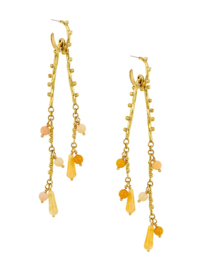 Ulla Johnson Women's Goldtone & Yellow Jasper Chandelier Earrings In Yellow Gold