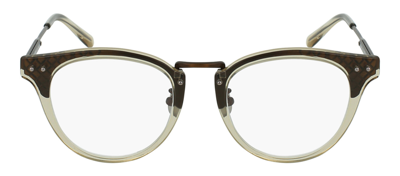 Bottega Veneta Bv0144o 003 Round Eyeglasses Mx In Clear