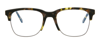 Brioni Novelty 52mm Square Optical Glasses In Clear