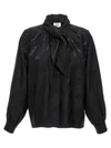 VETEMENTS MONOGRAM SHIRT, BLOUSE BLACK