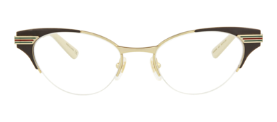 Gucci Gg0523o 001 Cat Eye Eyeglasses Mx In Clear