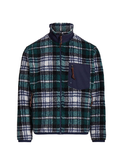 Polo Ralph Lauren Men's Plaid Fleece Jacquard Jacket In Gordon Modified Plaid