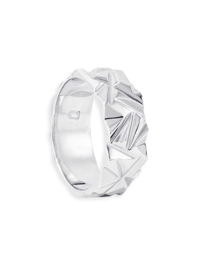 Bernard James Men's Mirror Sterling Silver Macro Ring