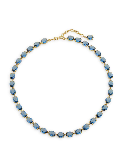Roxanne Assoulin Women's Gem Palace The Royals Goldtone & Glass Crystal Necklace In Sapphire / Gold