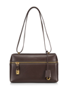 Loro Piana Women's Extra Bag L27 Leather Shoulder Bag In Dark Chocolate Licorice