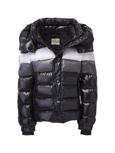 Sam Boys' Jordan Color Blocked Down Jacket - Big Kid In Jet