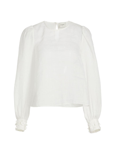 Cami Nyc Women's Vivi Appliqué Cuff Top In White