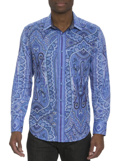 Robert Graham Limited Edition Singing The Blues Long Sleeve Button Down Shirt