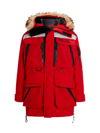 Ralph Lauren Faux-fur-trim Water-repellent Parka In Rl 2000 Red