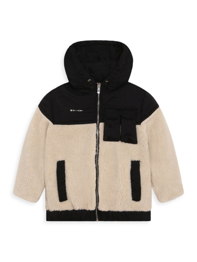 Givenchy Little Boy's & Boy's Sherpa Hooded Jacket In Unique