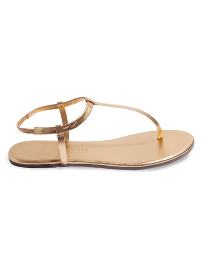 Tkees Women's Foundations Matte Leather T-strap Sandals In Blink