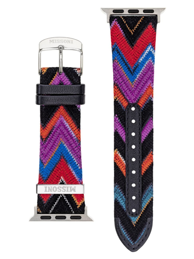 Missoni Multicolor Authentic Zigzag Textile Apple Watch® Watchband, 22mm/24mm In Neutral