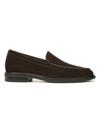 Vince Men's Grant Suede Loafers In Cocoa Brown