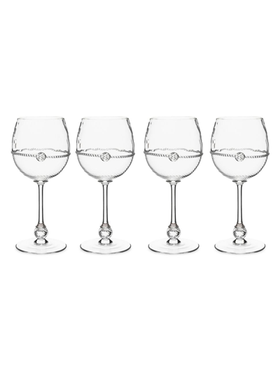 Juliska Graham White Wine Four-piece Glass Set In Clear