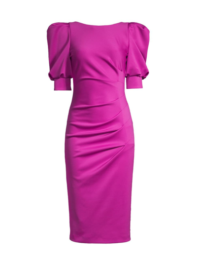 Black Halo Women's Zella Scoopback Cocktail Dress In Magenta