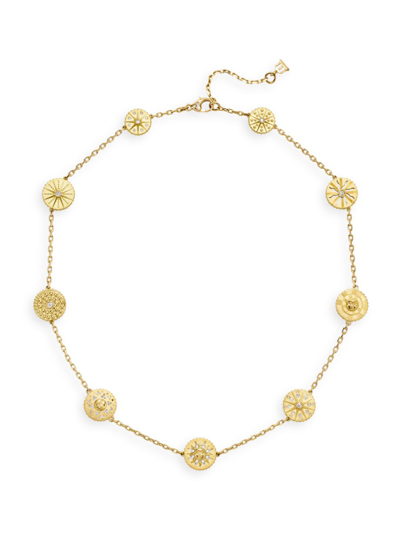 Temple St Clair Women's Celestial Orbit 18k Yellow Gold & 0.64 Tcw Diamond Station Necklace