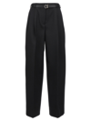 JIL SANDER WOOL  PENCES PANTS BLACK