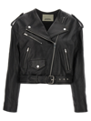 Isabel Marant Audric Leather Biker Jacket In Black