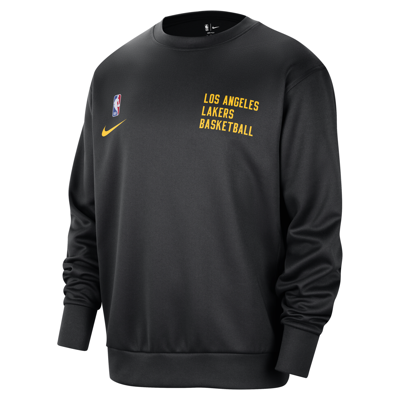 Nike Los Angeles Lakers Spotlight  Men's Dri-fit Nba Crew-neck Sweatshirt In Black