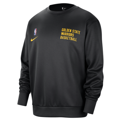 Nike Golden State Warriors Spotlight  Men's Dri-fit Nba Crew-neck Sweatshirt In Black
