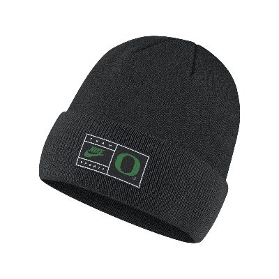 Nike Oregon  Unisex College Beanie In Black