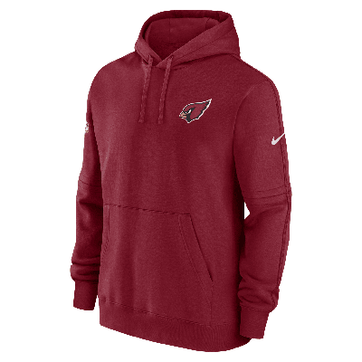 Nike Arizona Cardinals Sideline Club Menâs  Men's Nfl Pullover Hoodie In Red