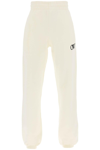 Off-white White Cotton Jogging Trousers In White