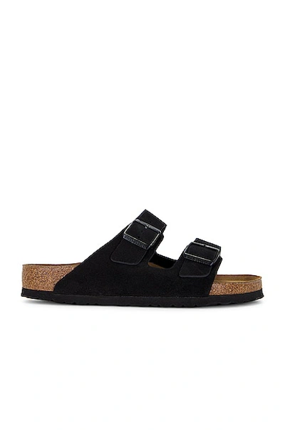 Birkenstock Arizona Soft Slide Sandal In Black