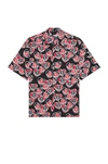Moncler Heart Printed Cotton Poplin Shirt In Multi