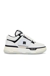 Amiri White And Black Chunky Sneakers With Logo Detail In Leather And Mixed Tech Fabrics Man In Multicolor