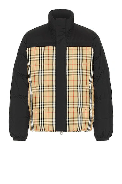 Burberry Oakmere Reversible Puffer Jacket In Multi-colored