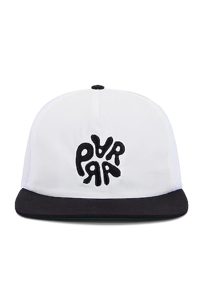 By Parra 1976 Logo 5 Panel Hat In White