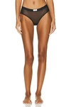 Alexander Wang Classic Thong With Bodywear Label In Black 001