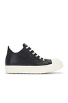 RICK OWENS LOW CALF LEATHER SNEAKER