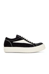 Rick Owens Blackwhite Lace Up Sneakers In Multi