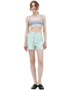 Sporty And Rich Grey Cotton Serif Bra In Grey