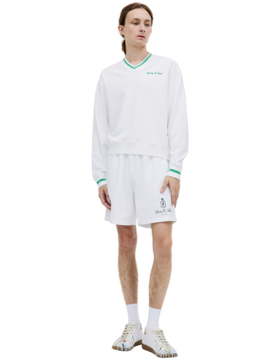 Sporty And Rich White Serif Sweatshirt