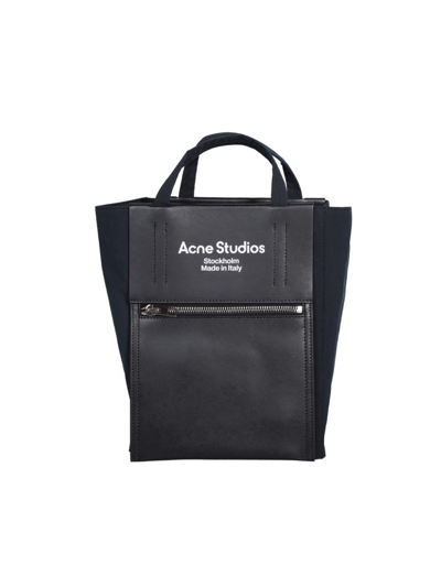 Acne Studios Paper Nylon Tote Bag In Black