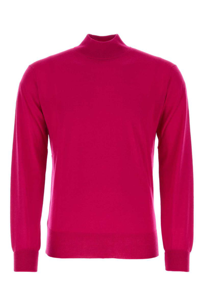 Pt Torino Versatile Ribbed Wool Sweater In Pink
