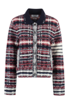 Thom Browne Check-print 4-bar Jacket In Multicolor