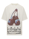 Jil Sander Graphic-print Cotton T-shirt In Bianco
