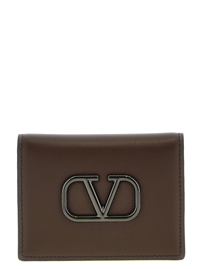 Valentino Garavani Vlogo Signature Wallet In Brown