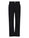 Re/done 70s High Rise Stove Pipe Straight-leg Jeans In Black