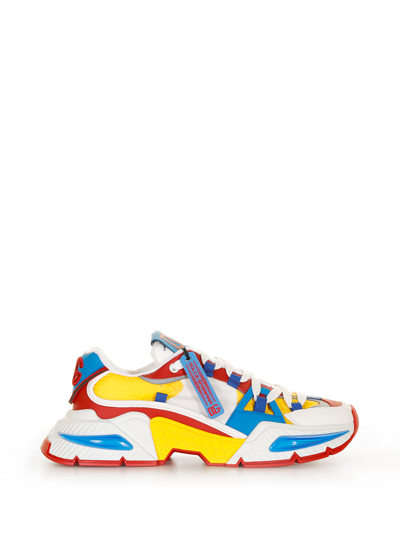 Dolce & Gabbana Sneaker Airmaster In Mix Materiali In Multicolour
