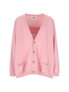 Magliano Man Cardigan Pink Size Xs Wool In Pink